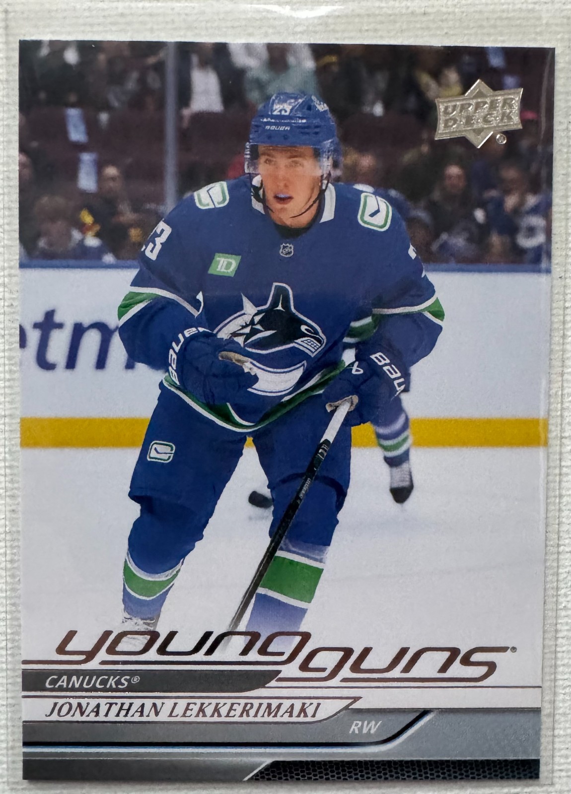 2024-25 Upper Deck Jonathan Lekkerimaki Young Guns #706 UD Extended Rookie