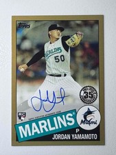 2020 Topps Series 1 1985 Anniversary Gold Autograph #85A-JY JORDAN YAMAMOTO 5/50