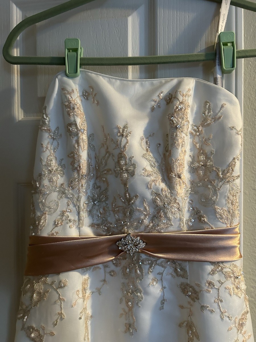 beach wedding dress two piece Lace Long Sleeves Beach Wedding Dress Boho Two-piece Chiffon Bridal Go –  MyGirlProm.com main image 0