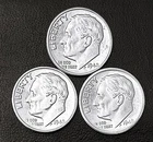 1948 P-D-S 10c SILVER Roosevelt Dimes, Gem  BU, Year Set.     (R200)