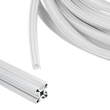 F&uuml;r 3 Meter 10mm Aluminiumprofil 30/40 Serie Schlitzabdeckung, grau-wei&szlig;