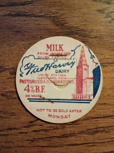 Fred Harvey House Dairy Milk Cap