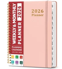 2026 Planner, Weekly and Monthly Planner, January 2026 - December 2026, Hardcove