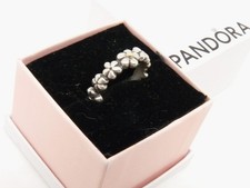 PANDORA Sterling Silver Daisy Band Ring Size Q½ - Thames Hospice