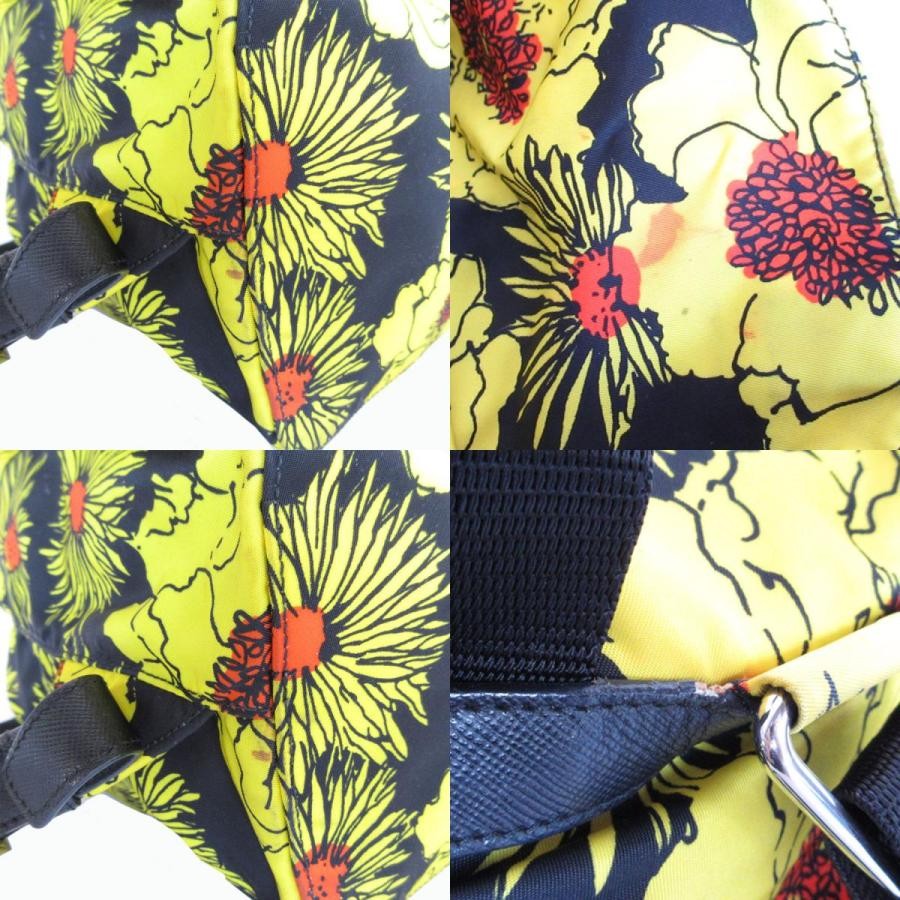 PRADA Authentic Bag Flower Pattern Backpack Nylon… - image 4