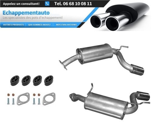 Silencieux échappement droit gauche Chevrolet Captiva 2.2D 2WD 2011 pot arrière de rechange