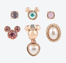 Boucles d'oreilles bijou perles roses Mickey Mouse Japon Tokyo Disney Resort ...