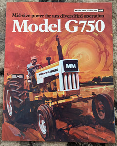 Minneapolis Moline G750 Tractor Brochure DCPA26