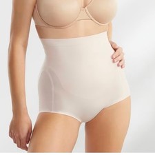 Bali Ultra Light High Waist Brief Firm Control Shapewear Nude DFS062 2XL NEW