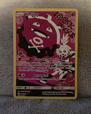 Pokémon Koffing Holo Secret Rare TCG Card Cosmic Eclipse 243/236 NM 