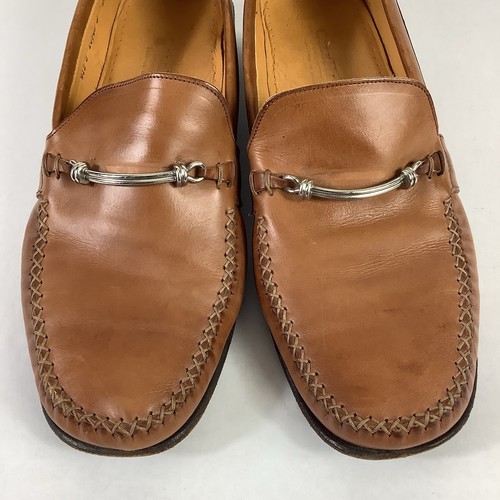 Cole Haan Country Loafers Mens Size 9.5 D Brown Leather Italy Slip On Shoes - Picture 6 of 7