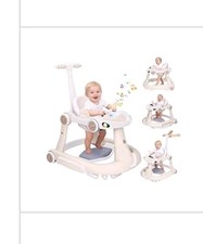 Baby Walker with Wheels, 5-in-1 Foldable Infant Toddler Walker for Boys Girls