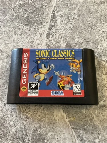 Sonic Classics (Sega Genesis) 3-in-1 Compilation Cartridge Only