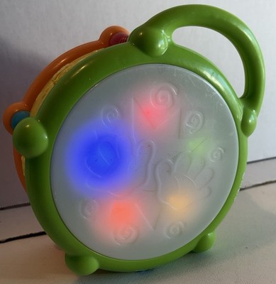 Leaf Frog Learn & Groove Color Play Drum Bilingual 3 Music Styles Lights Sounds