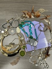 1 Lb 4 Oz Bag Of Jewelry Earrings Bracelets Necklaces Misc Items Mystery Bag 