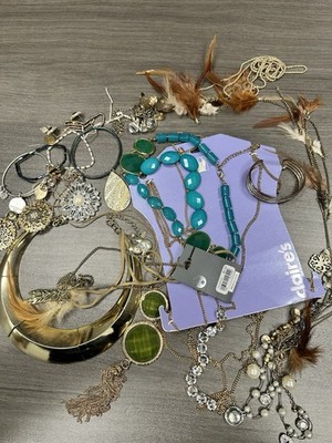 1 Lb  4 Oz Bag Of Jewelry Earrings Bracelets Necklaces Misc Items Mystery Bag !