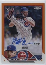2023 Topps Chrome Rookie Orange Refractor 17/25 Matt Swarmer #RA-MS Auto 17hm
