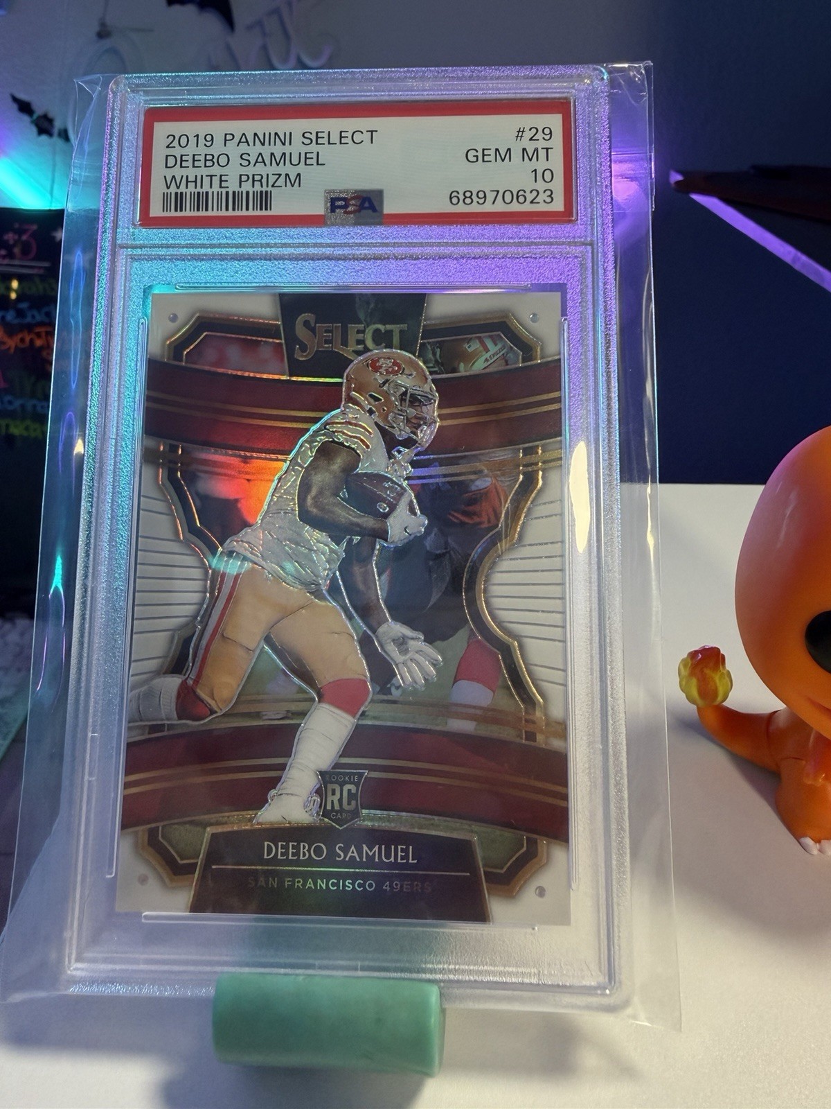 2019 Panini Select - Deebo Samuel #29 White Prizm (RC) /35 PSA 10