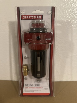 #ad Craftsman Air Line Filter 16009 3 8 NPT Thread Inlet Outlet Brand New $49.95