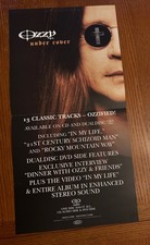 Vintage2005 Ozzy Osbourne-Under Cover Promo 24X12,Double-Sided,Perforated Poster