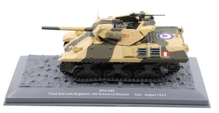 Char M10 Tank Destroyer 1/72 véhicule militaire Motor City Classics 6e