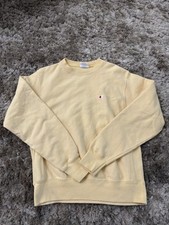 Light Yellow Champion Reverse Weave Small Vintage