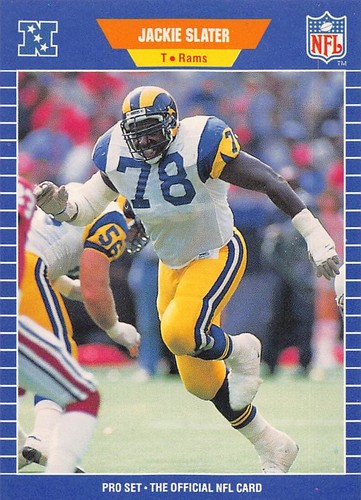 Jackie Slater 1989 Pro Set 207 Los Angeles Rams FOOTBALL Card