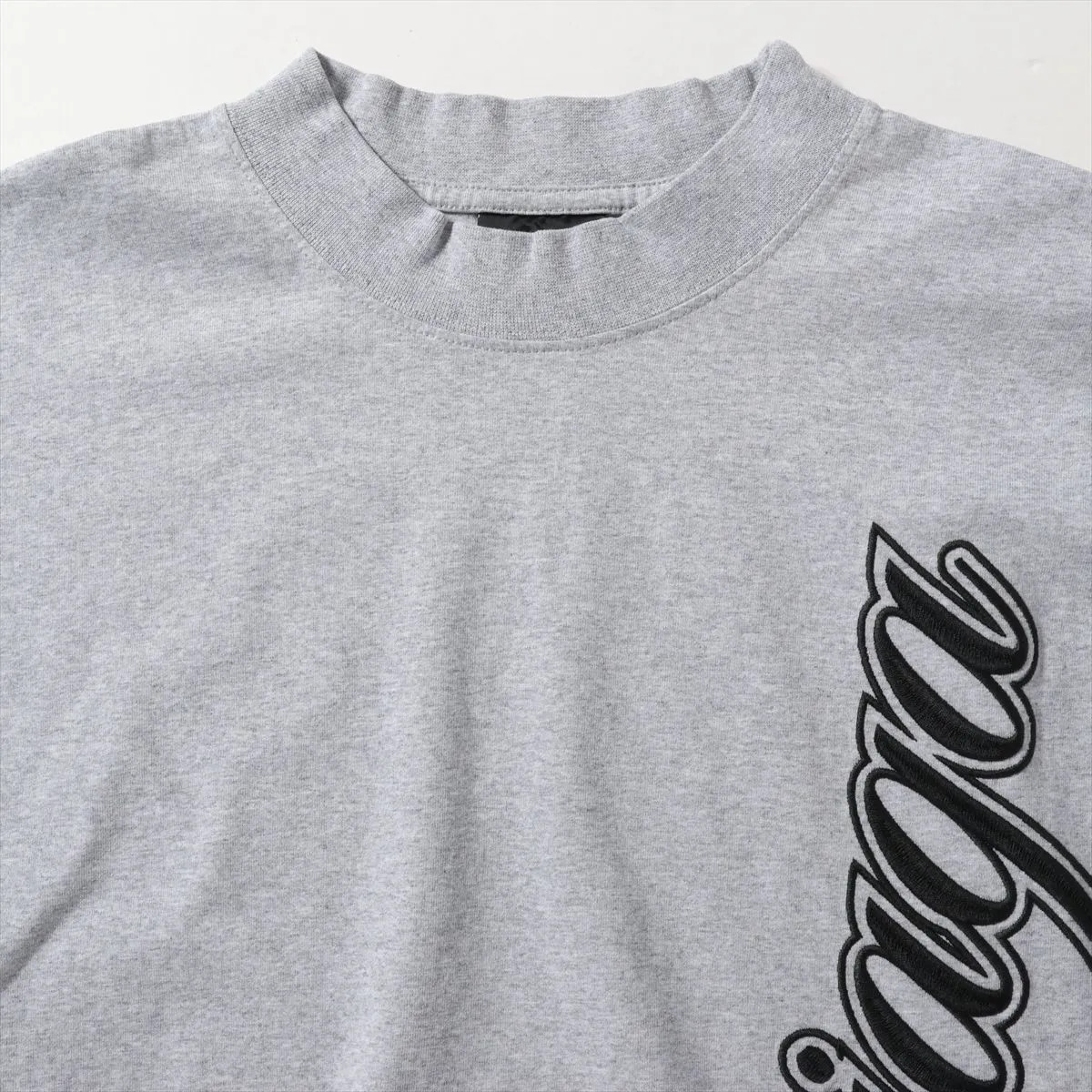 Balenciaga 25 years Cotton T-shirt XS Men's Gray  764235 Cursive thumbnail 3