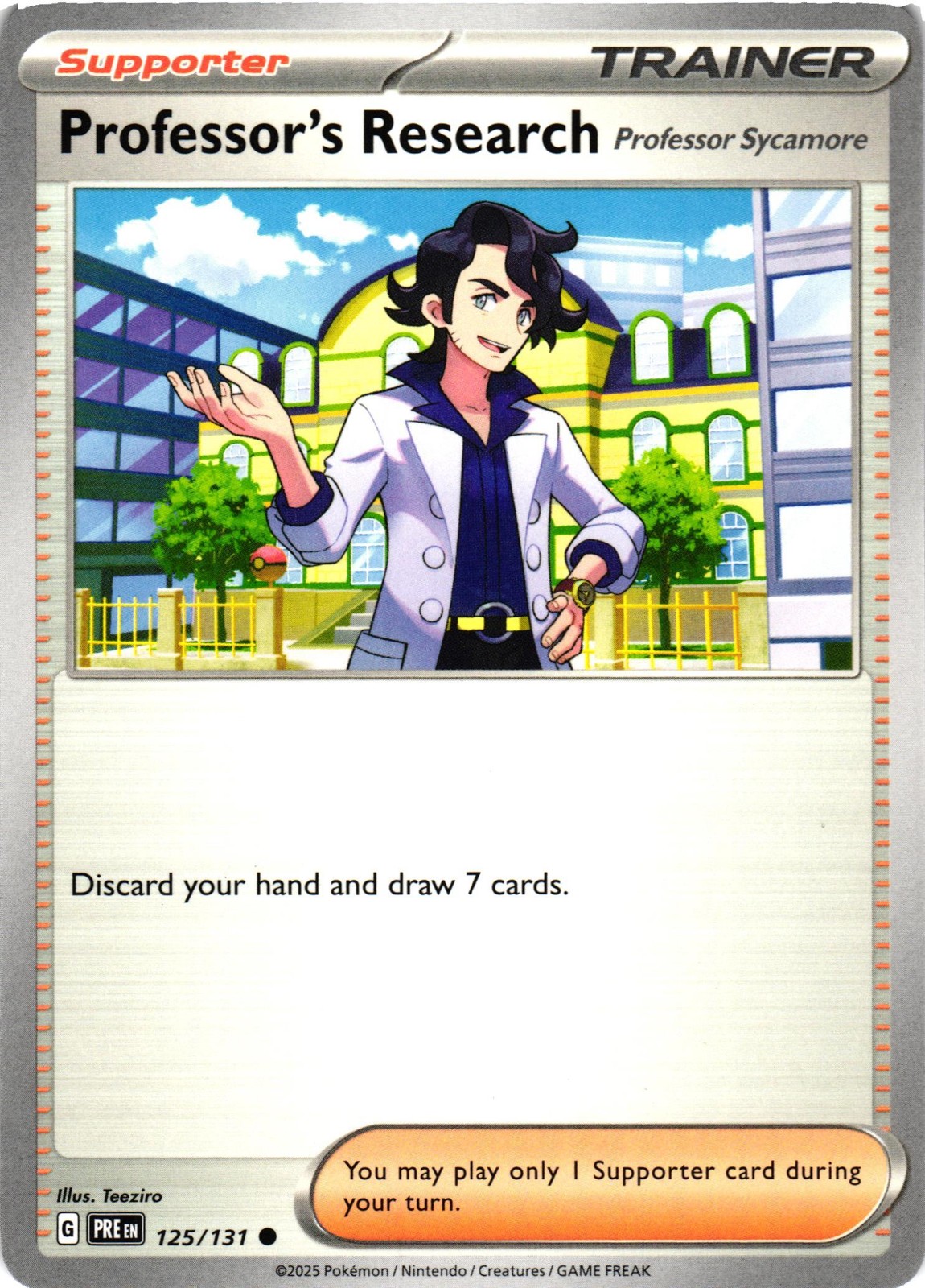 Professor's Research [Professor Sycamore] Non-Holo SV: Prismatic Evolutions 125