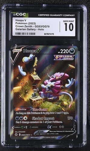 Hoopa V GG53/GG70 - Crown Zenith Galarian Gallery CGC 10 Gem Mint