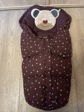 Odenwälder Babynest Mucki Fußsack für Tragewanne und Autositz NEU weinrot Sterne