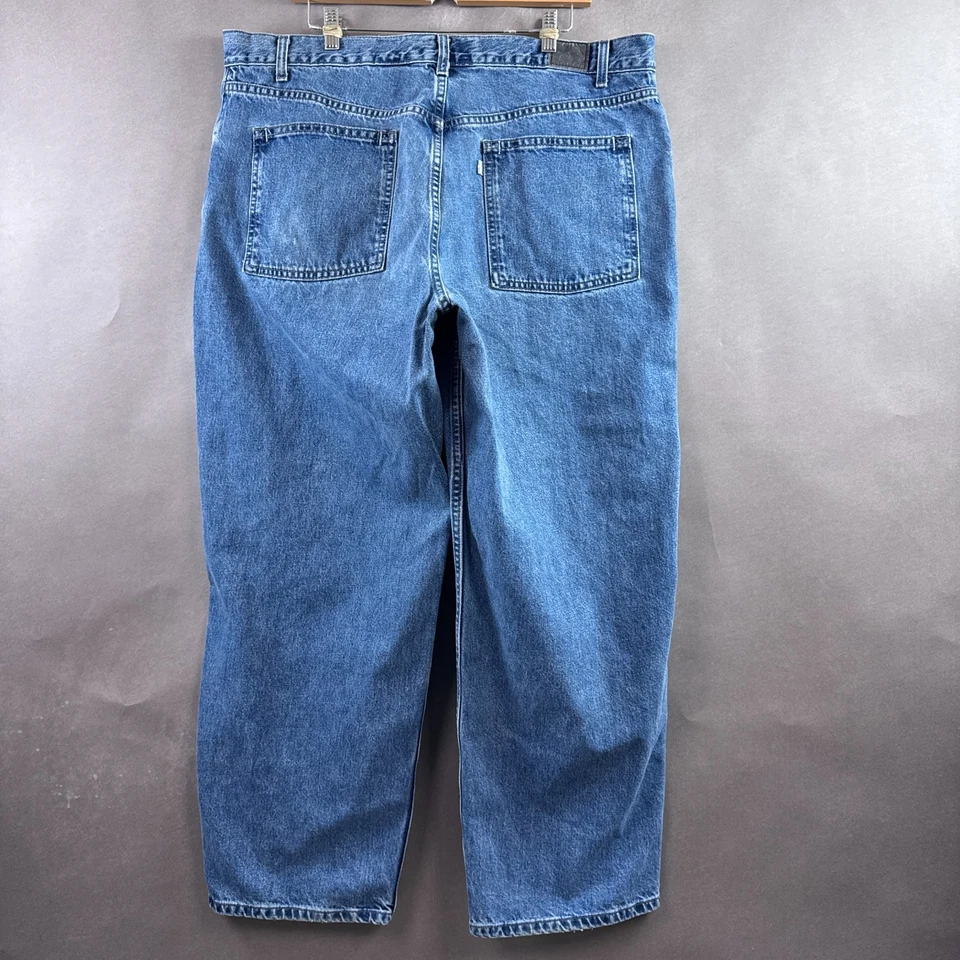 Vintage Levis Silver Tab Jeans Men 40x30 Blue Baggy Loose Y2K Made In USA Pants - Image 3 of 4