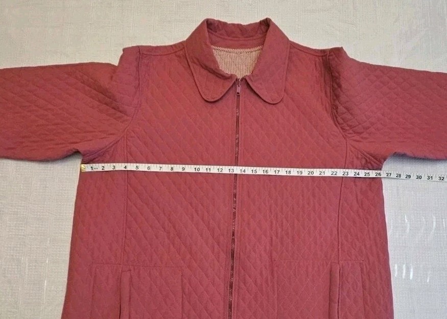 Architect Quilted Solid Pink/Gingham Reversible S… - image 12