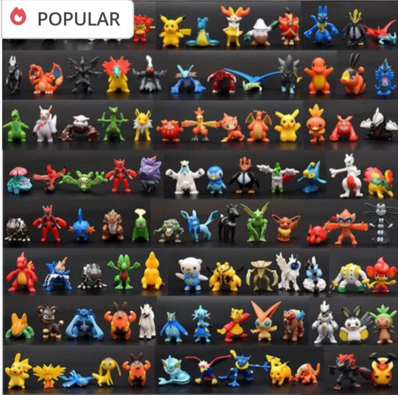 Pikachu Action Figures Kids Gift Birthday 144 Pieces