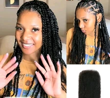 Tight Afro Kinky 100% Human Hair bulk for repair dreadlocks or Twist Braids