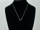 925 Sterling Silver 18" Diamond Accent Infinity Sign Necklace I.O.B 2g — photo 4