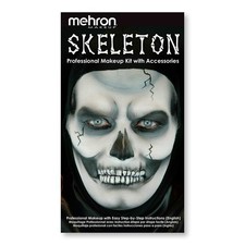 Professional Skeleton Makeup Kit - Halloween Costume Face Paint, Special Effects