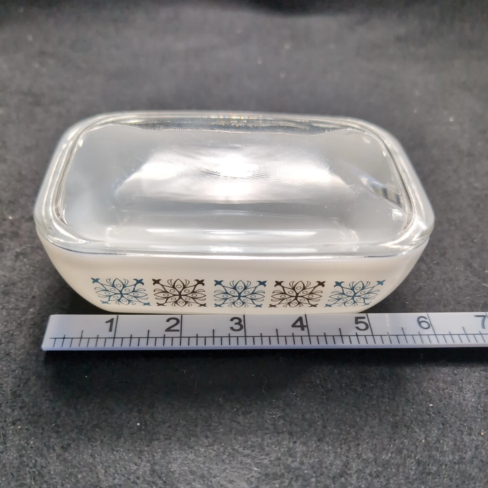 Pyrex Vintage Chelsea Butter Dish with Lid