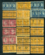 US Precancel Horizontal Pairs Collection JK415