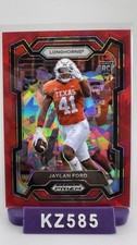 Jaylan Ford 2024 Panini Prizm Draft Picks #190 Texas Longhorns Red Ice RC