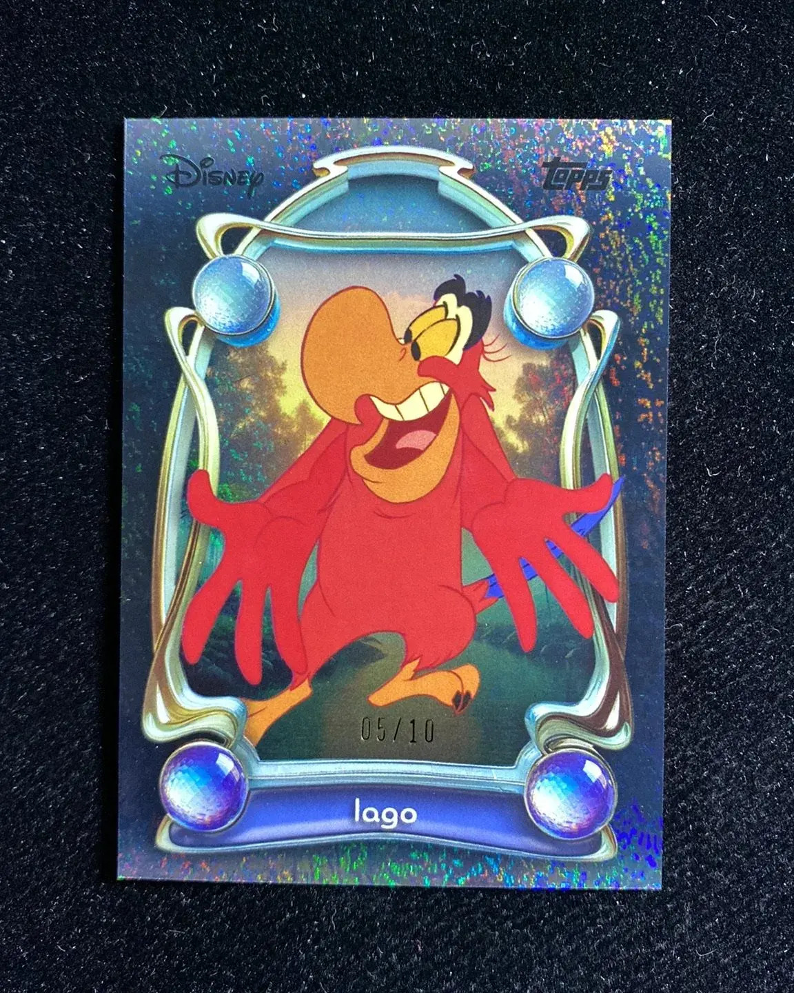 2025 Topps Disney Wonder Tier 1 Black Sparkle Foil #53 Lago 05/10 OC53