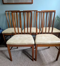 Set of 5 Vintage Retro McIntosh Teak Dining Chairs