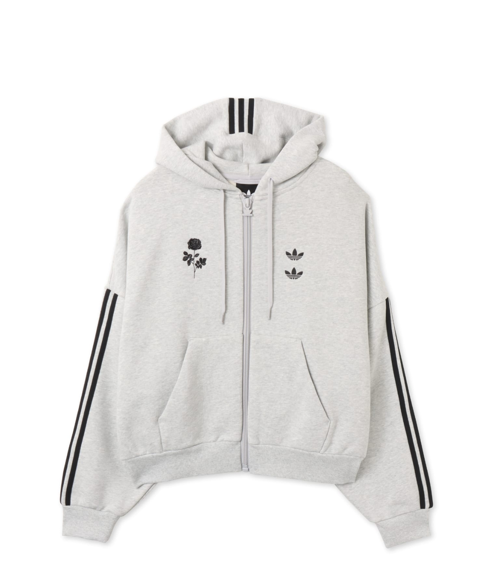 adidas x Willy Chavarria Full Zip Logo Hoodie Light Grey KV2250 | eBay