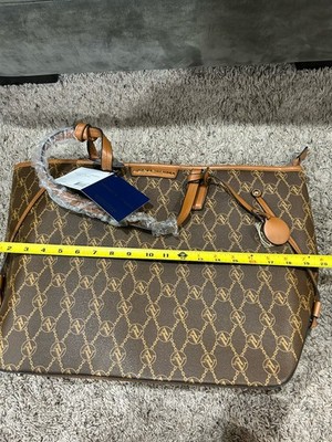 Adrienne Vittadini Workbook Tote With Clutch Signature Collection