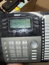 RCA Business Phone 4 Line Expandable Speakerphone Corded 25424RE1 Powers On READ