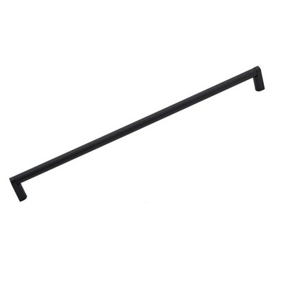 Alno A2904-12-MB Alta Moda 12'' Pull Ribbed Bar Matte Black
