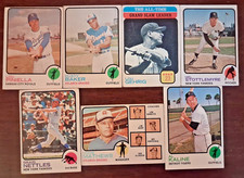 Topps 1973 baseball card lot-73 card set-Lou Gehrig, Al Kaline, Graig Nettles