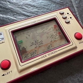 Nintendo Game & Watch CHEF FP-24 Wide Screen with Box Tested