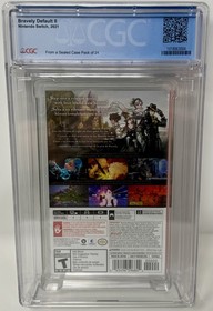 CGC Graded Bravely Default II NEW Nintendo Switch (1018063004, 9.9 A++)