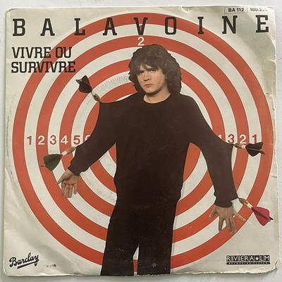 DANIEL BALAVOINE - VIVRE OU SURVIVRE - 1982 FRENCH 7'' SINGLE PS, CHANSON
